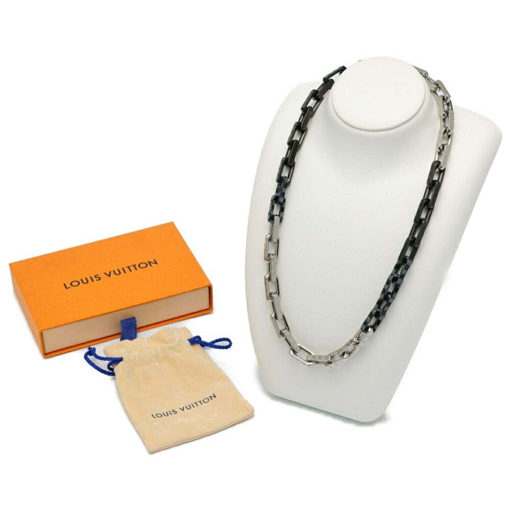 LOUIS VUITTON Black Monogram Necklace - Picture 6 of 6